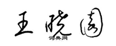 梁錦英王曉園草書個性簽名怎么寫