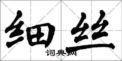 翁闓運細絲楷書怎么寫