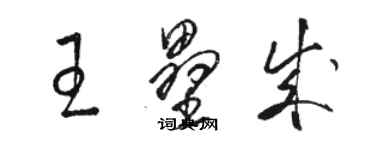 駱恆光王壘成草書個性簽名怎么寫