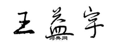 曾慶福王益宇行書個性簽名怎么寫