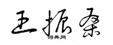 曾慶福王振桑草書個性簽名怎么寫