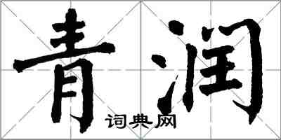 翁闓運青潤楷書怎么寫