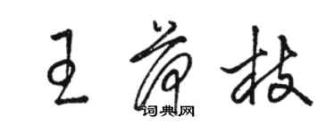 駱恆光王荷枝草書個性簽名怎么寫