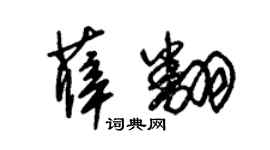 朱錫榮薛翻草書個性簽名怎么寫