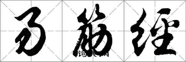 胡問遂易筋經行書怎么寫