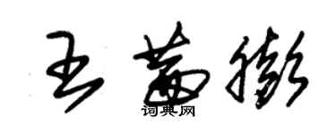 朱錫榮王茜膨草書個性簽名怎么寫
