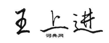 駱恆光王上進行書個性簽名怎么寫