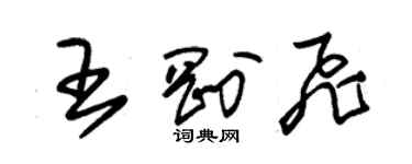 朱錫榮王剛飛草書個性簽名怎么寫