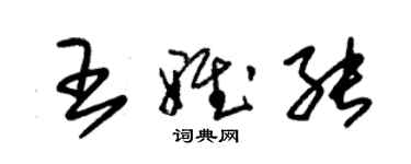 朱錫榮王雅能草書個性簽名怎么寫