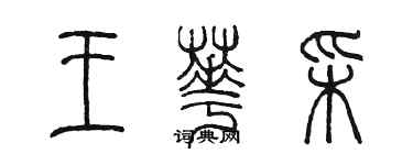 陳墨王華彩篆書個性簽名怎么寫