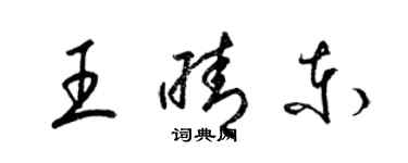 梁錦英王晴東草書個性簽名怎么寫