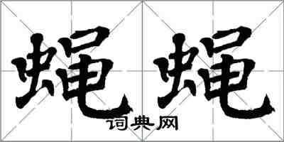 翁闓運蠅蠅楷書怎么寫