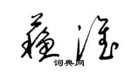 梁錦英蘇淮草書個性簽名怎么寫