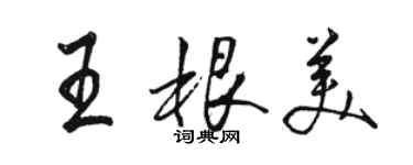 駱恆光王根美行書個性簽名怎么寫