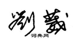 朱錫榮劉葳草書個性簽名怎么寫