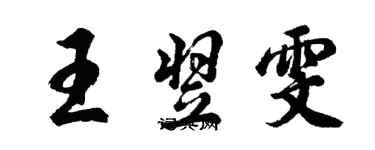 胡問遂王翌雯行書個性簽名怎么寫