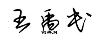 朱錫榮王禹民草書個性簽名怎么寫
