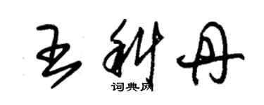 朱錫榮王科丹草書個性簽名怎么寫