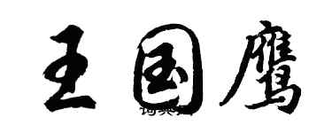 胡問遂王國鷹行書個性簽名怎么寫