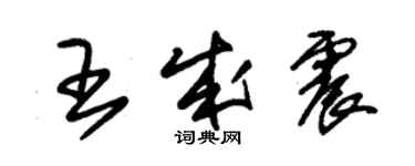 朱錫榮王成震草書個性簽名怎么寫