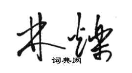 駱恆光林爍草書個性簽名怎么寫