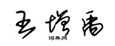 朱錫榮王增禹草書個性簽名怎么寫