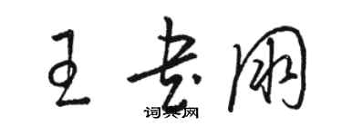 駱恆光王書朋草書個性簽名怎么寫