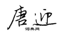 王正良唐迎行書個性簽名怎么寫