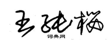 朱錫榮王純櫻草書個性簽名怎么寫