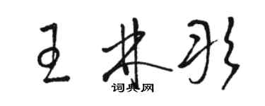 駱恆光王林彤草書個性簽名怎么寫