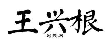 翁闓運王興根楷書個性簽名怎么寫
