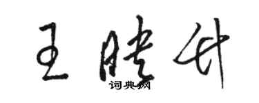 駱恆光王映竹草書個性簽名怎么寫