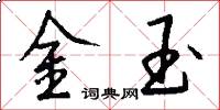 金玉怎么寫好看