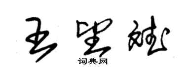 朱錫榮王望斌草書個性簽名怎么寫