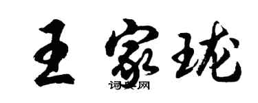 胡問遂王家瓏行書個性簽名怎么寫