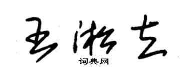 朱錫榮王淞立草書個性簽名怎么寫