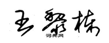 朱錫榮王黎棟草書個性簽名怎么寫