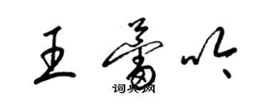 梁錦英王蕾吟草書個性簽名怎么寫
