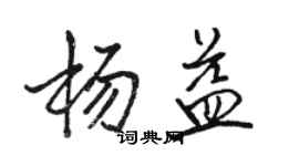 駱恆光楊益行書個性簽名怎么寫