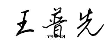 王正良王普先行書個性簽名怎么寫