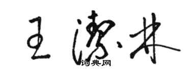 駱恆光王潔林草書個性簽名怎么寫