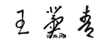 駱恆光王冀青草書個性簽名怎么寫