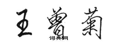 駱恆光王曾菊行書個性簽名怎么寫