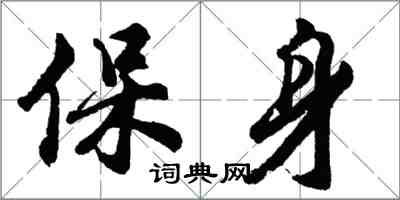 胡問遂保身行書怎么寫