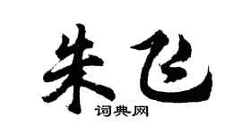 胡問遂朱飛行書個性簽名怎么寫