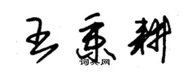 朱錫榮王秉耕草書個性簽名怎么寫