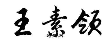 胡問遂王素領行書個性簽名怎么寫