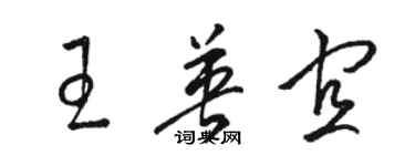 駱恆光王英宜草書個性簽名怎么寫