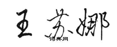 駱恆光王蘇娜行書個性簽名怎么寫