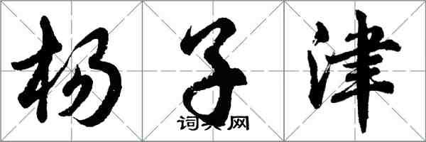 胡問遂楊子津行書怎么寫